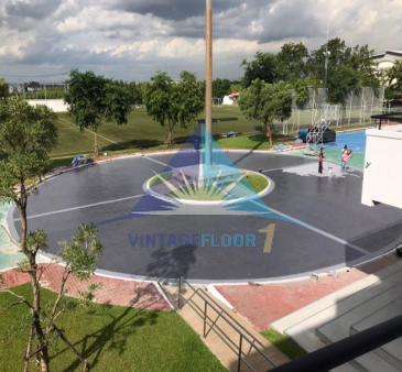 งานแสตมป์ลายคอนกรีต Ruamrudee International School